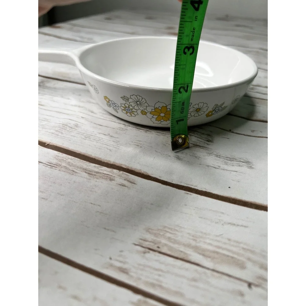 Corning Ware Skillet White Wildflower Floral P-83-B 6.5 Inch